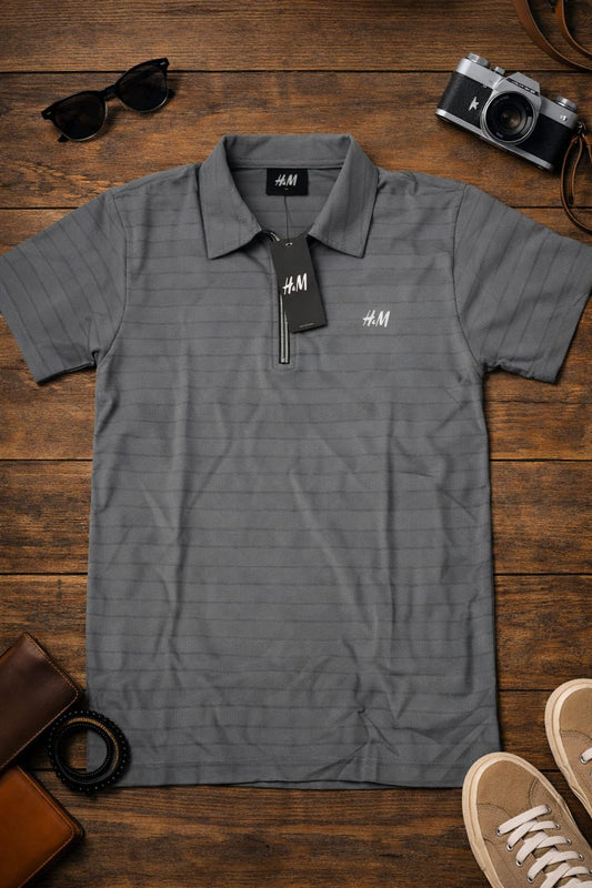 Men’s Grey Polo T-Shirt