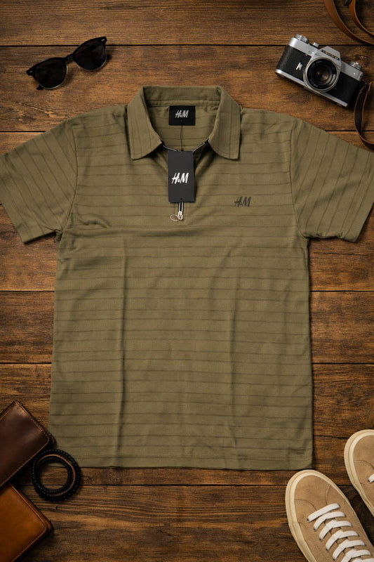 Men’s Olive Green Polo T-Shirt