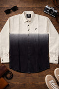 White Midnight black Ombre shirt
